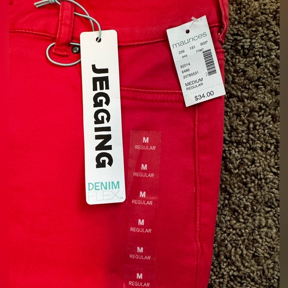 NWT - Maurices Pink Jeggings - Picture 2 of 3